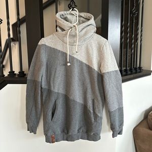 Ampersand Avenue SingleHood Sweatshirt- Gray Size Medium